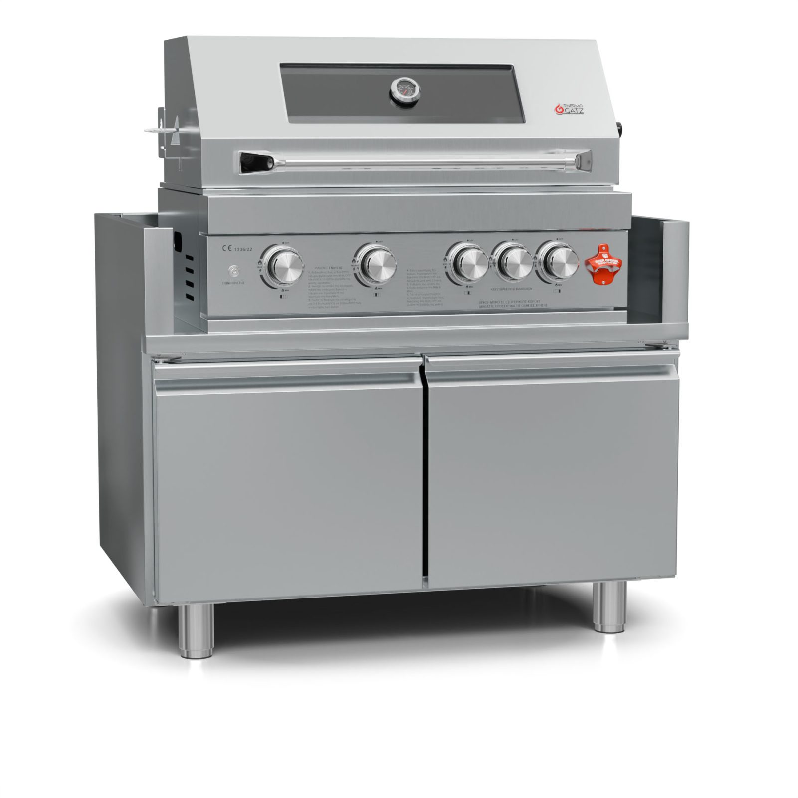 ΕΡΜΑΡΙΟ INOX BBQ TGH-B1-B4-G ΜΕ ΠΟΡΤΕΣ - Image 4