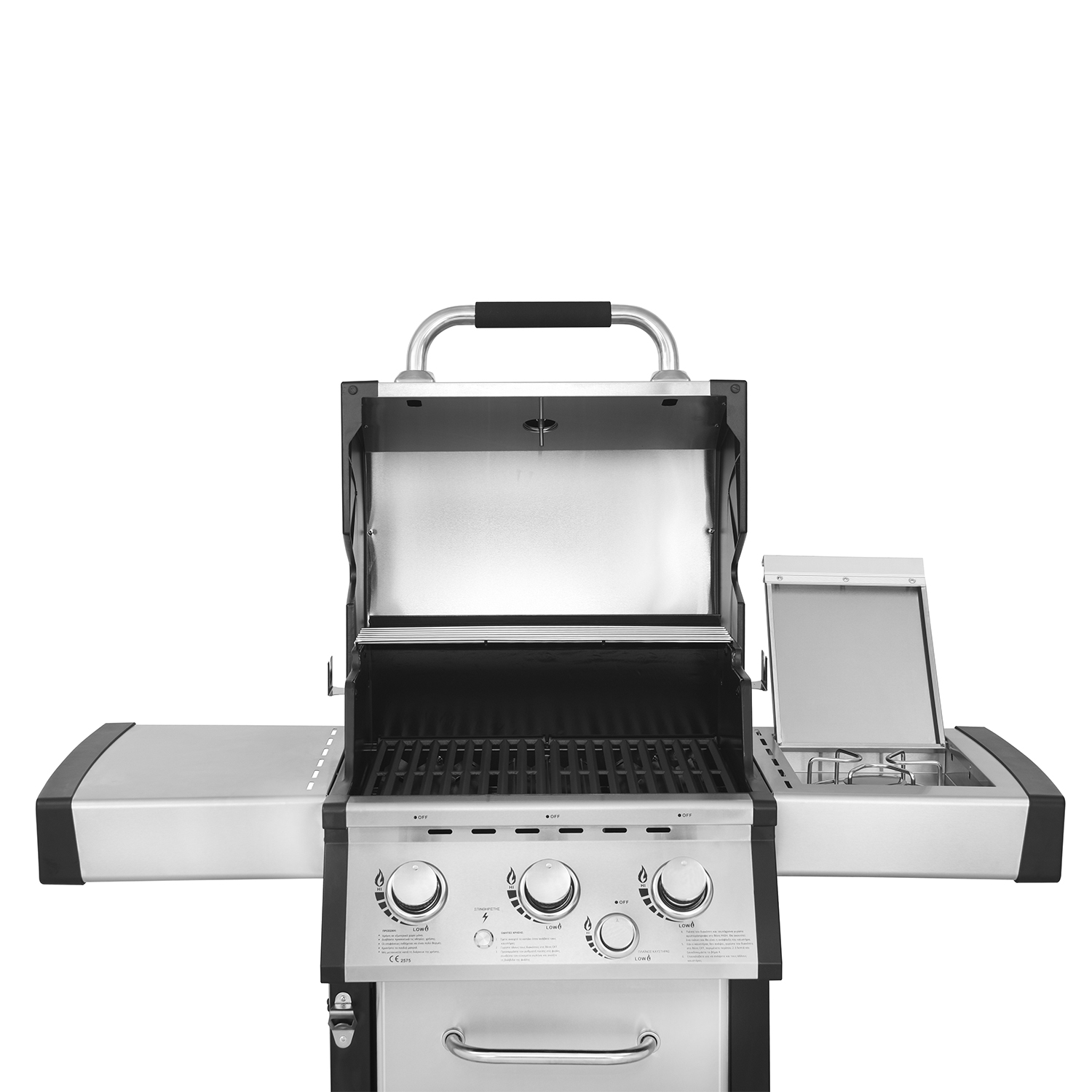 BBQ ΥΓΡΑΕΡΙΟΥ GS GRILL SUPERIOR 3+1 ΙΝΟΧ - 14kW - Image 4