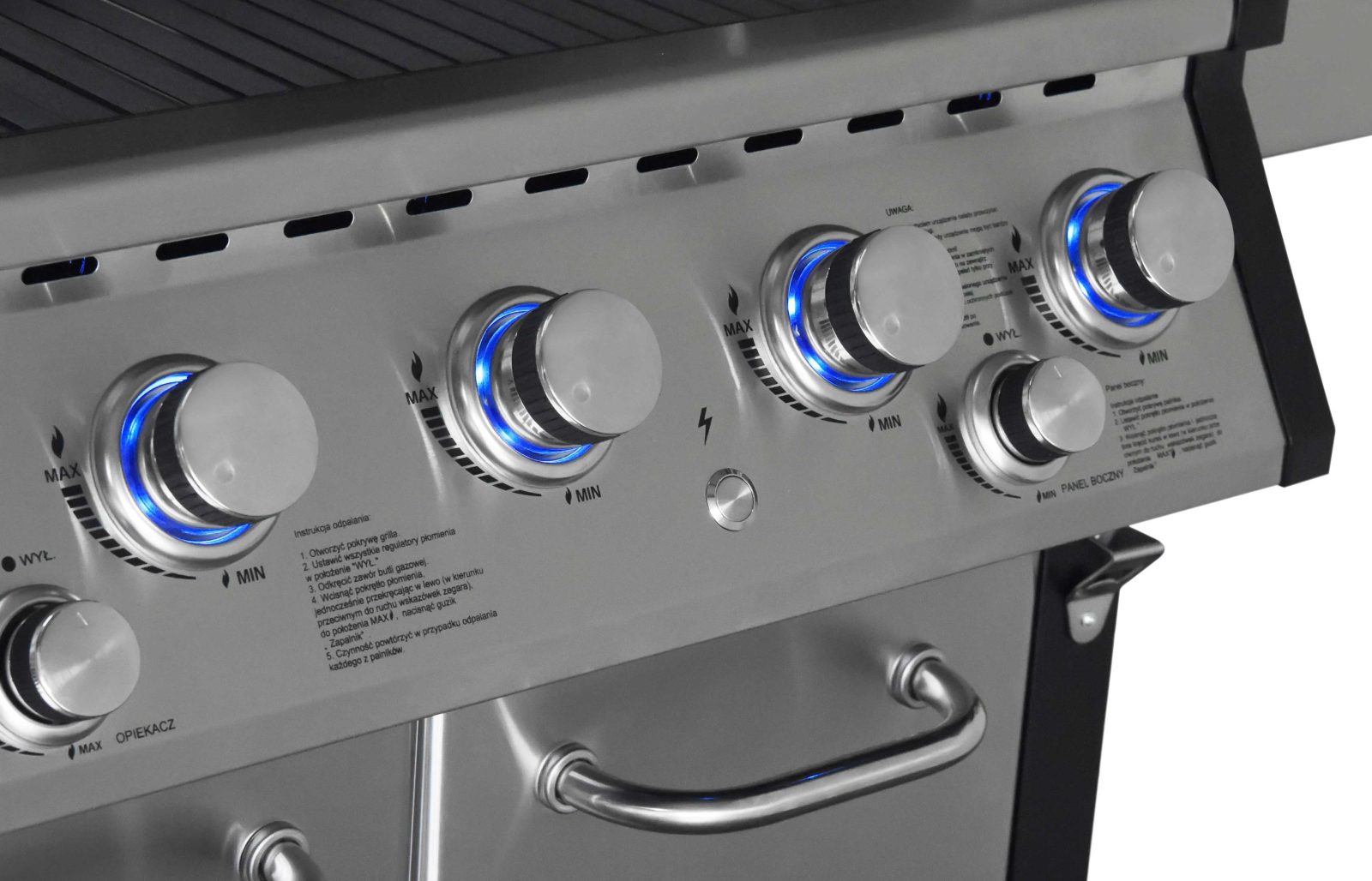 BBQ ΥΓΡΑΕΡΙΟΥ GS GRILL SUPERIOR 4+1+1 ΙΝΟΧ - 21kW - Image 7