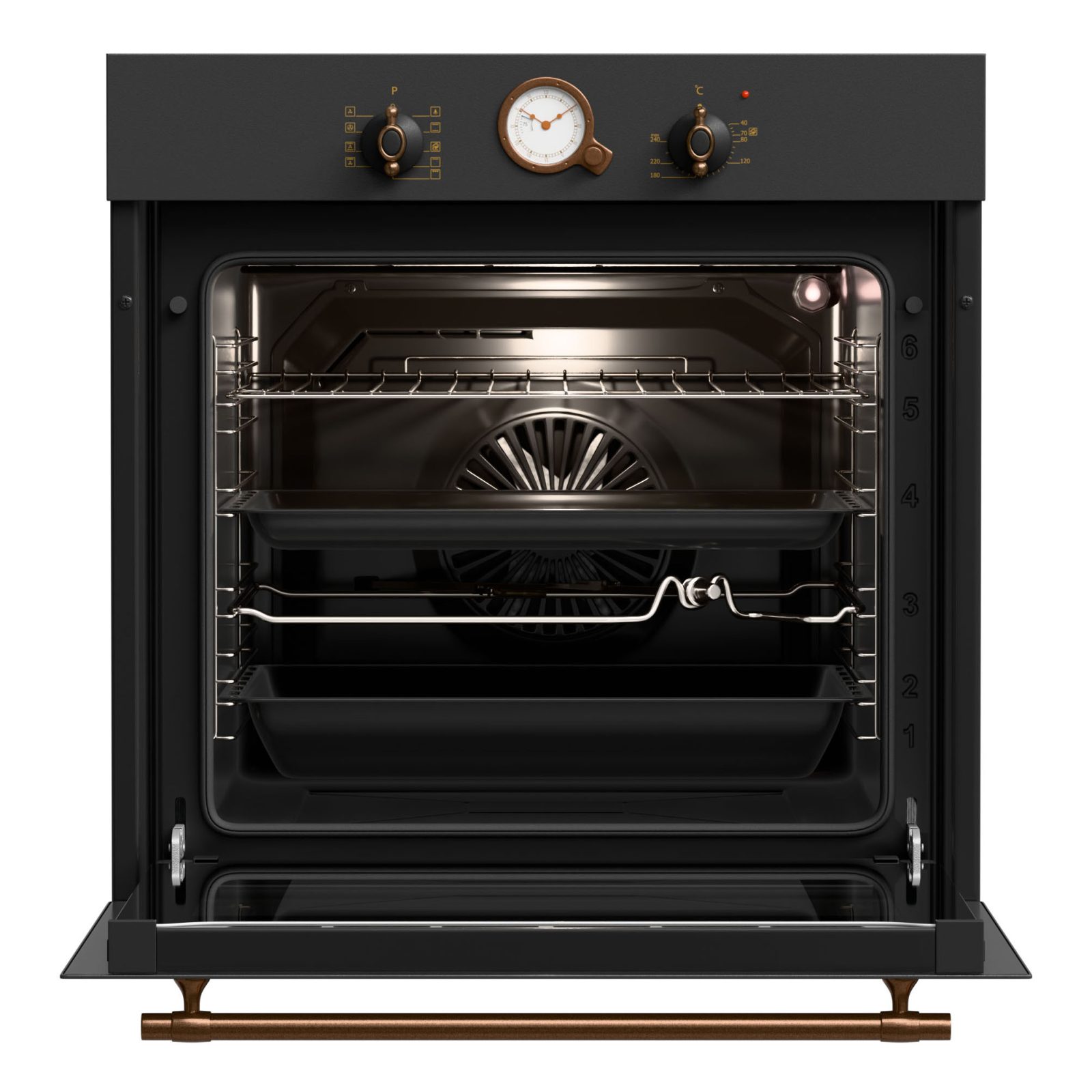 ΦΟΥΡΝΟΣ ΗΛΕΚΤΡΙΚΟΣ TGS 5580 XL RUSTIC ANTH 80Lt - Image 2