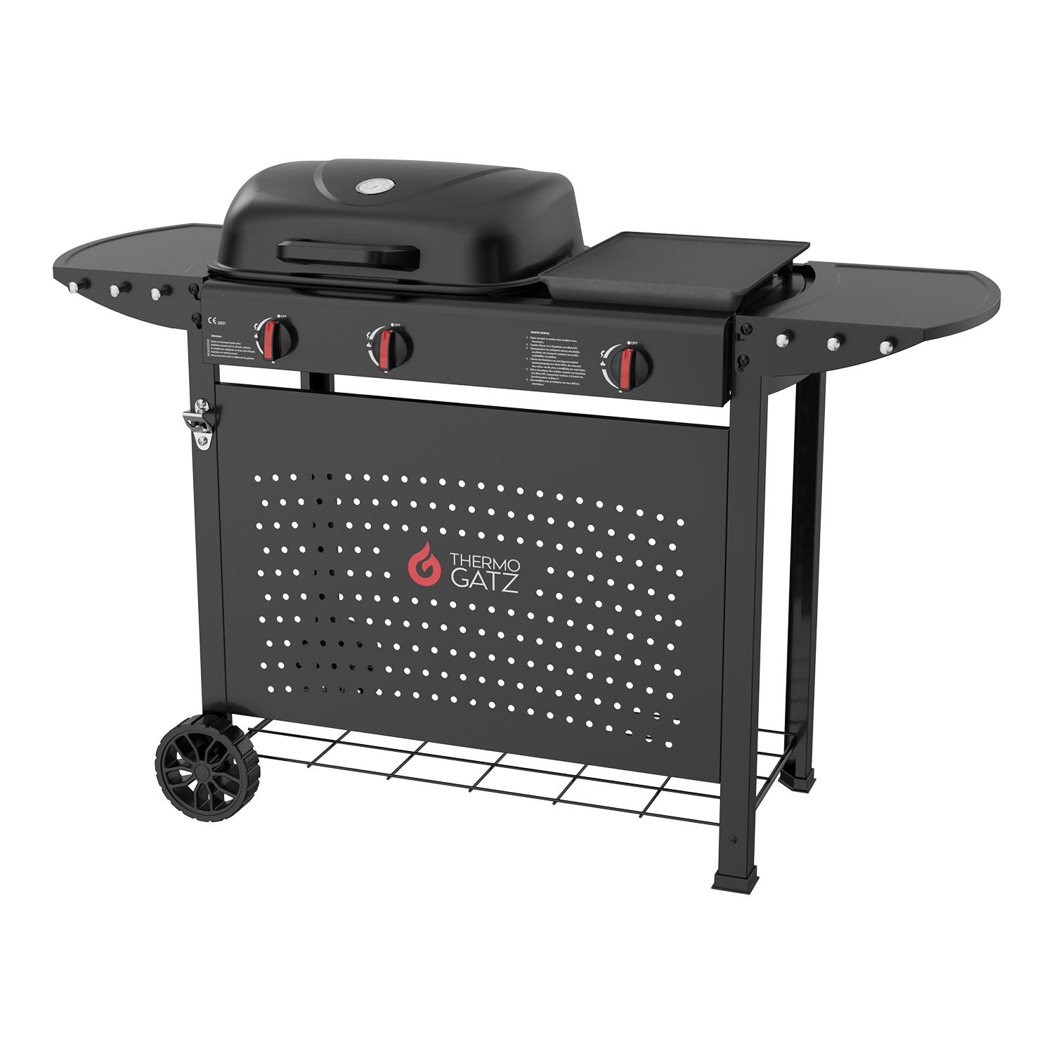 BBQ ΥΓΡΑΕΡΙΟΥ GS GRILL 2 + PLANCHA 8kW - Image 3