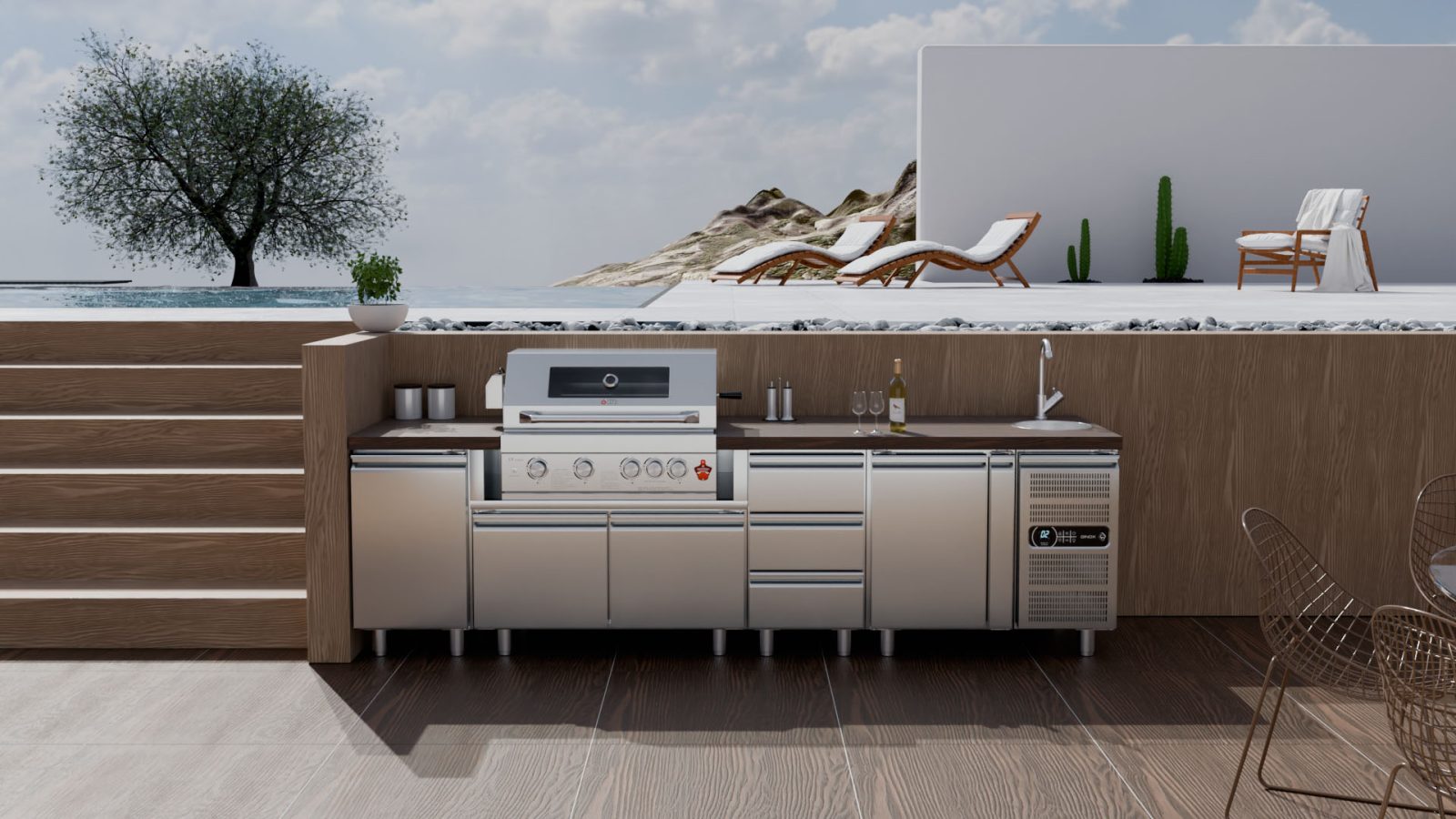 ΕΡΜΑΡΙΟ INOX BBQ TGH-B1-B4-G ΜΕ ΠΟΡΤΕΣ - Image 7