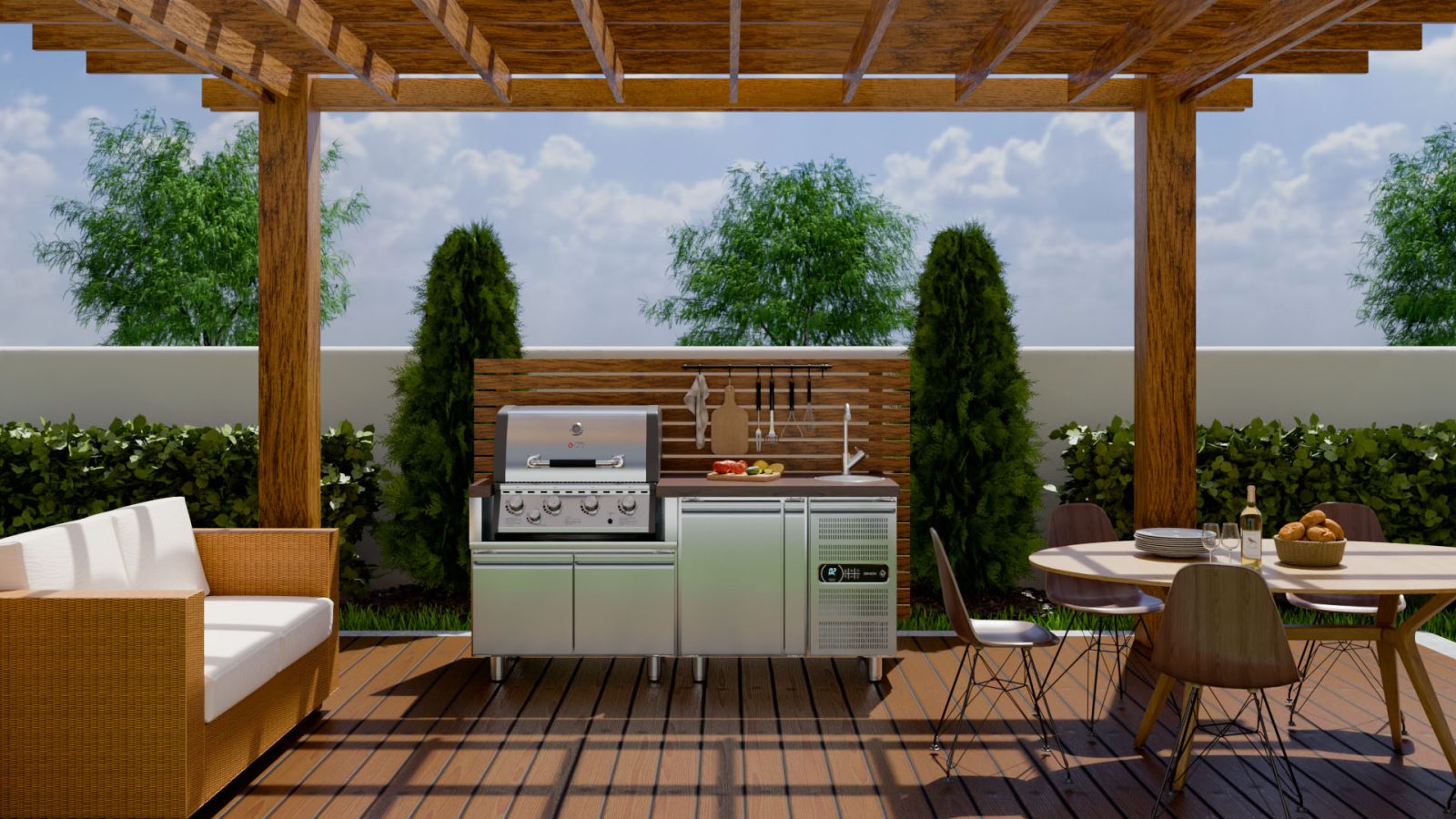ΕΡΜΑΡΙΟ INOX BBQ TGH-B1-M61 ΜΕ ΠΟΡΤΕΣ - Image 7