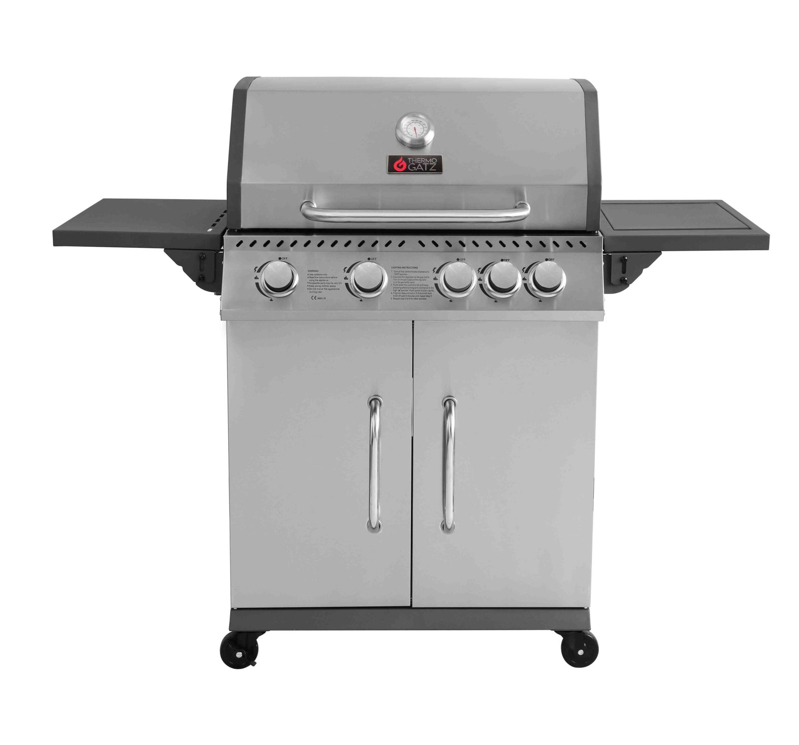 BBQ ΥΓΡΑΕΡΙΟΥ GS GRILL ELITE 4+1 ΙΝΟΧ - 14,5 kW