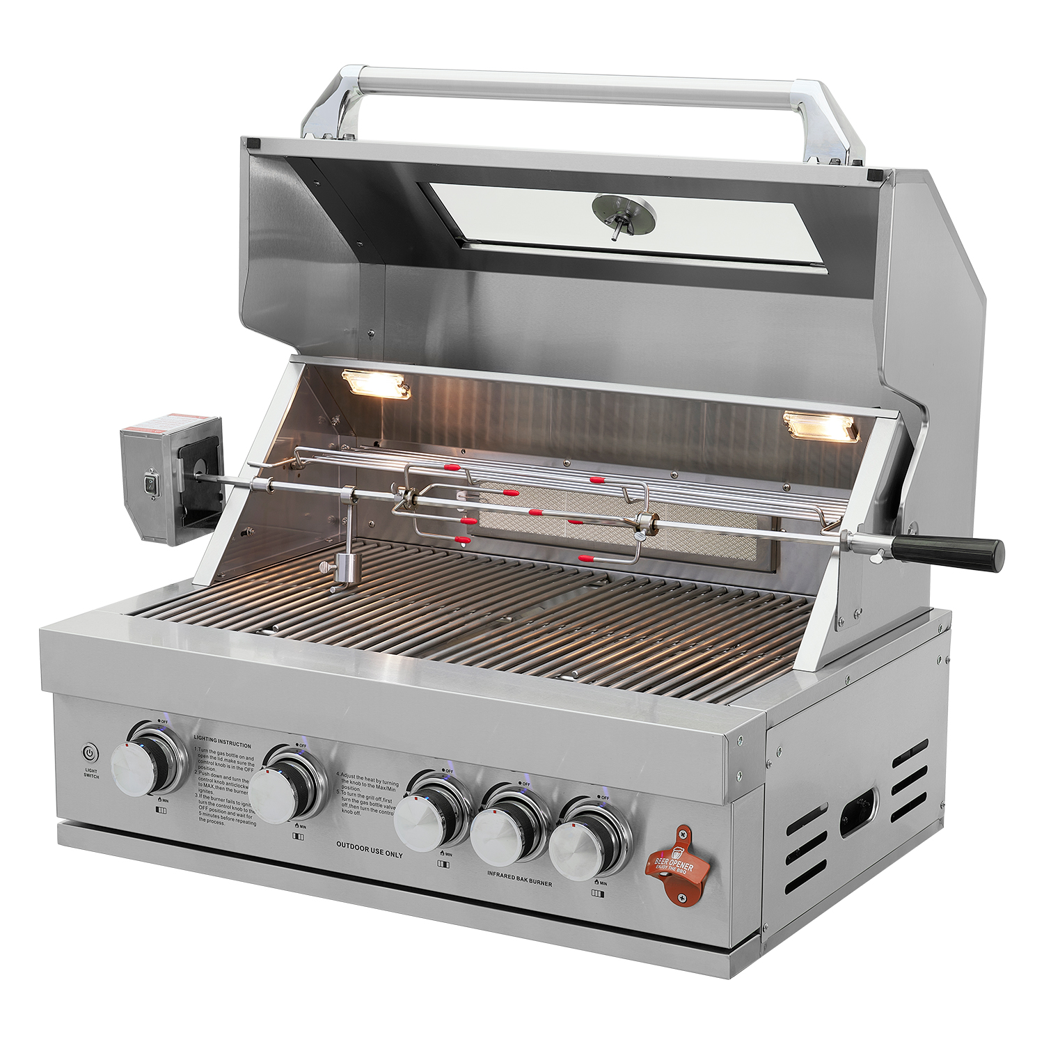 BBQ ΥΓΡΑΕΡΙΟΥ SEMI-PROF TGH-BI-B4-G 4+1 19,3kW