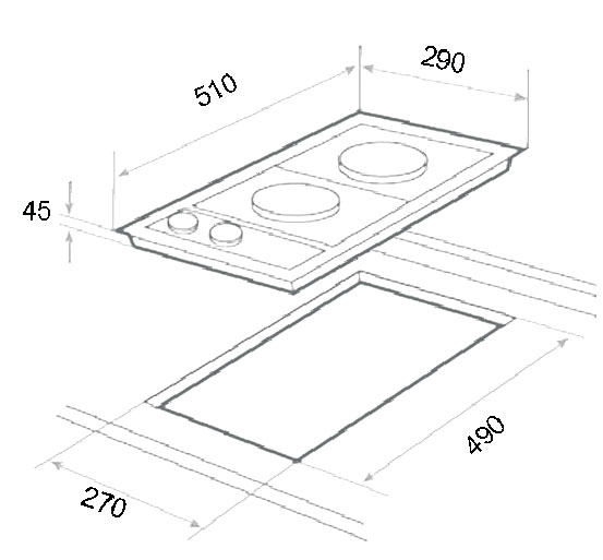 ΕΣΤΙΕΣ ΗΛΕΚΤΡΙΚΕΣ DOMINO KD 2500 IX - Image 2