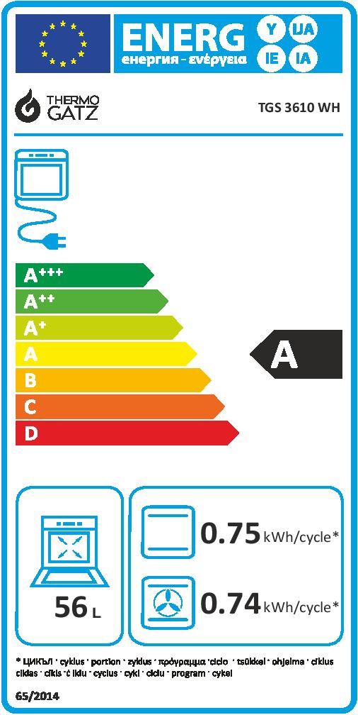 ΚΟΥΖΙΝΑ ΜΙΚΤΗ TGS 3610 WH TURBO - Image 6